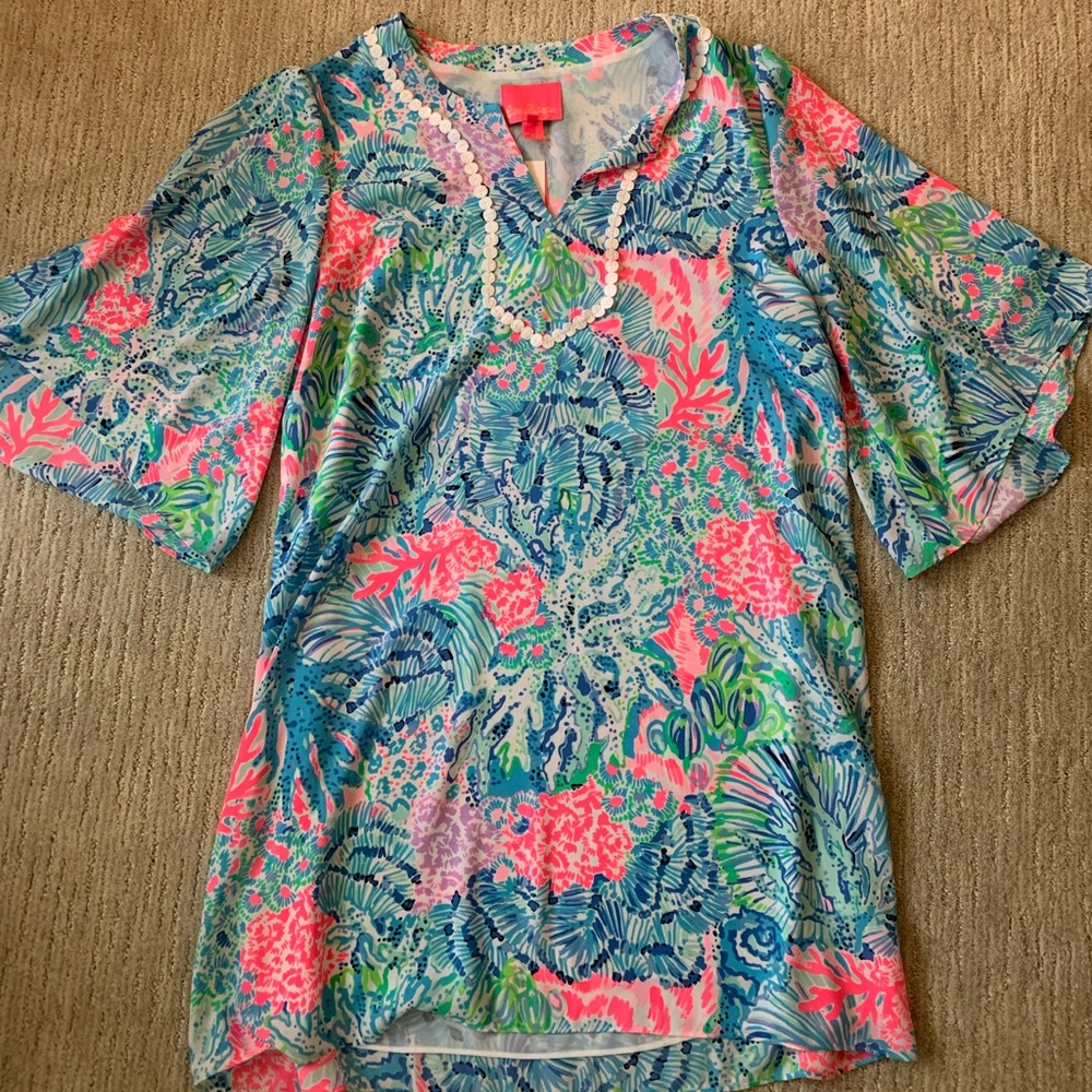 Lilly Pulitzer tunic style dress with bell sleeves NWT NEVER WORN